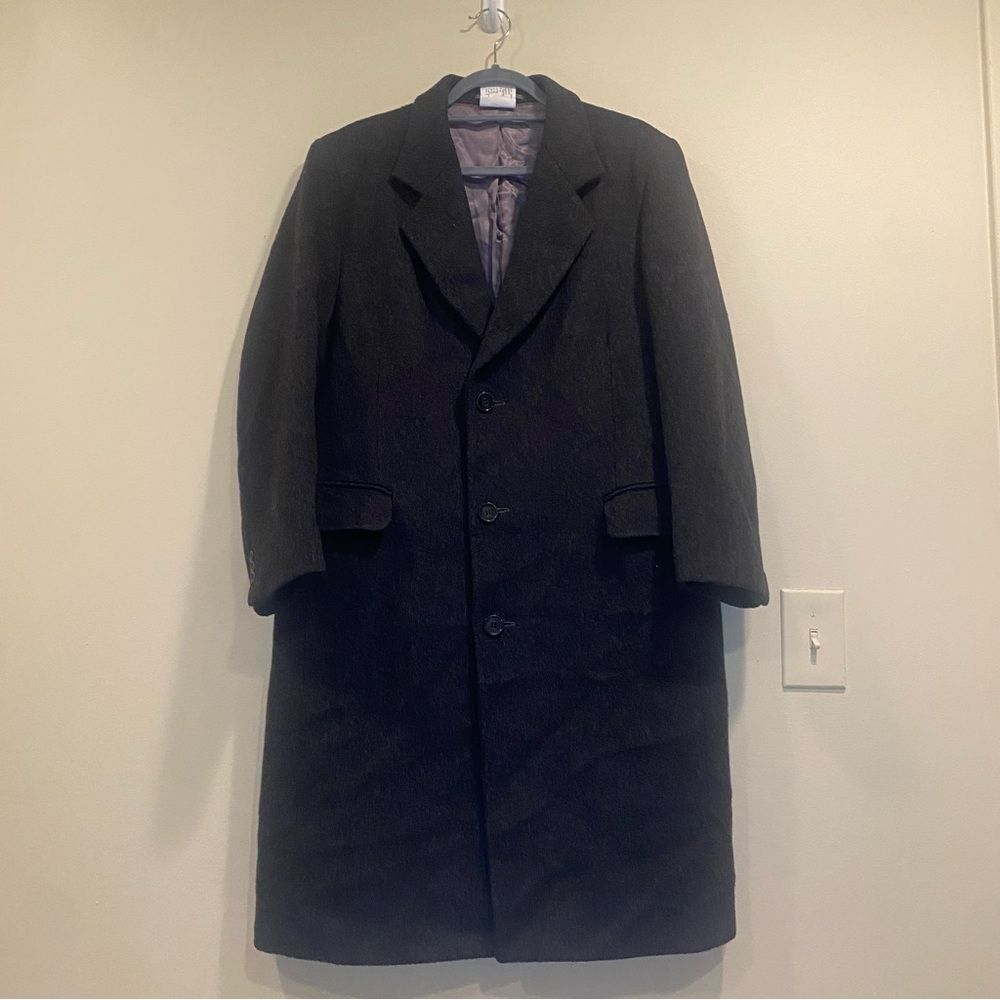 VTG Teller Cashmere Overcoat | 3 Button | Size Large 44R |Tailored Quiet Luxury
